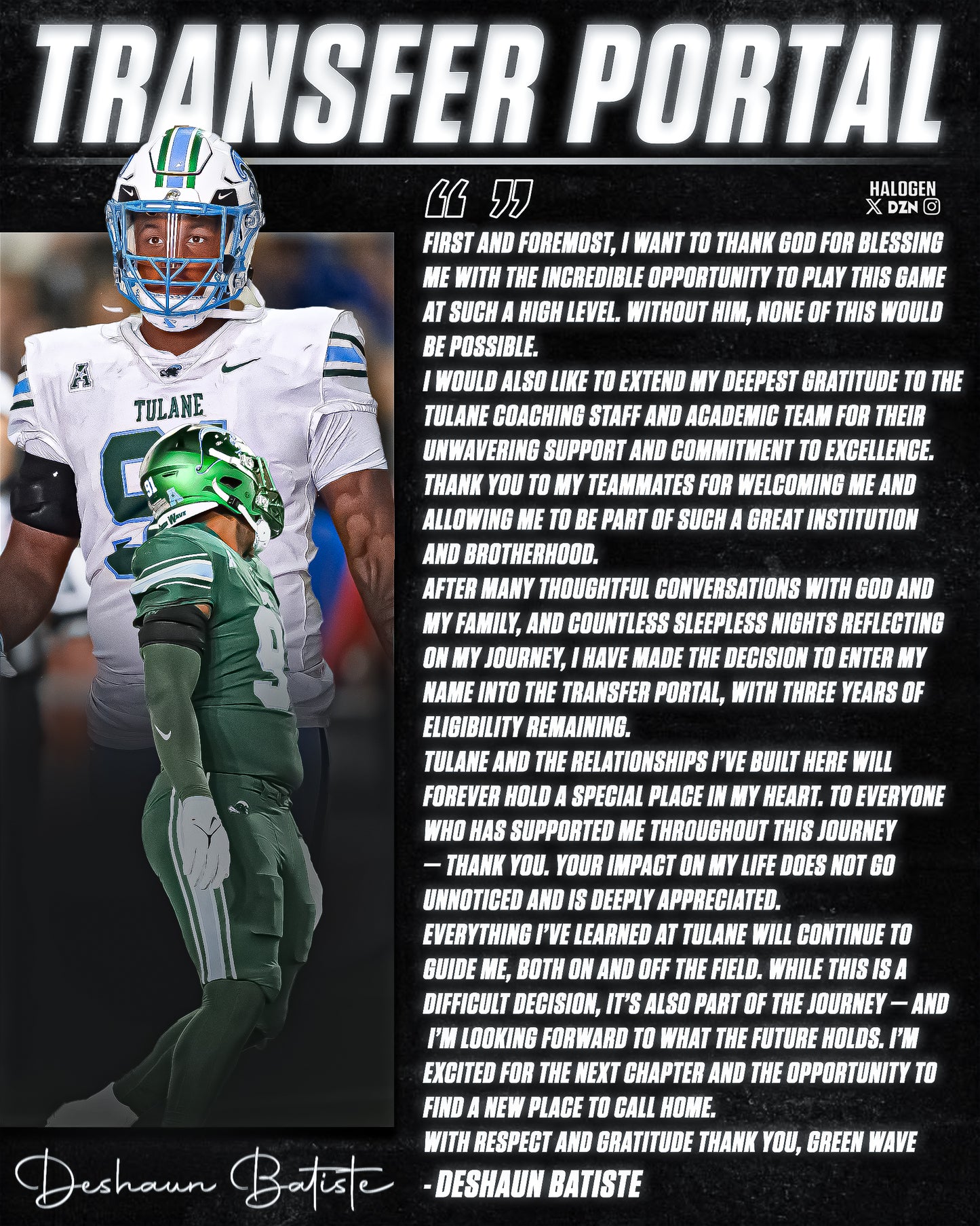 Statement/Announcement Graphic