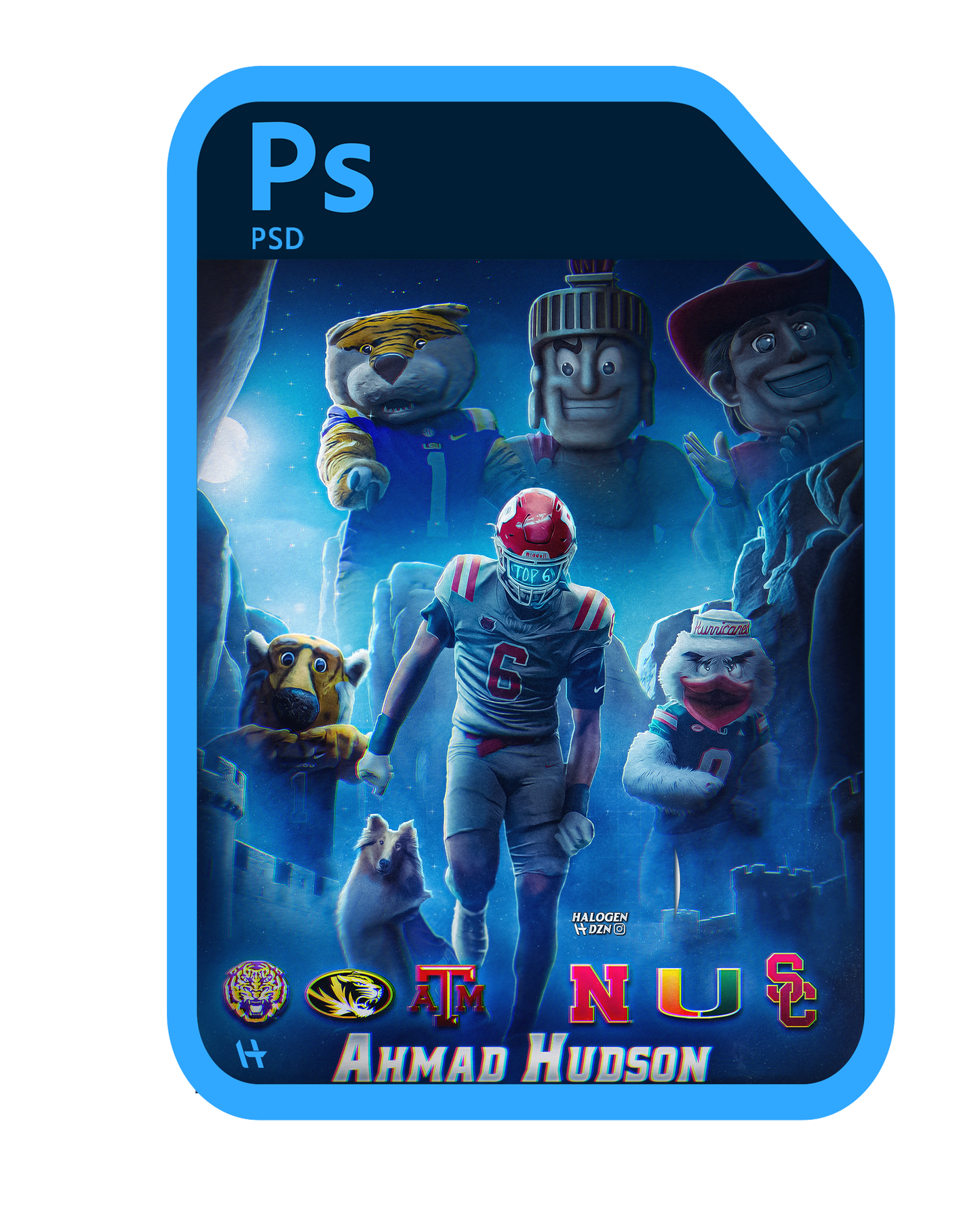 AHMAD HUDSON TOP 6 - PSD